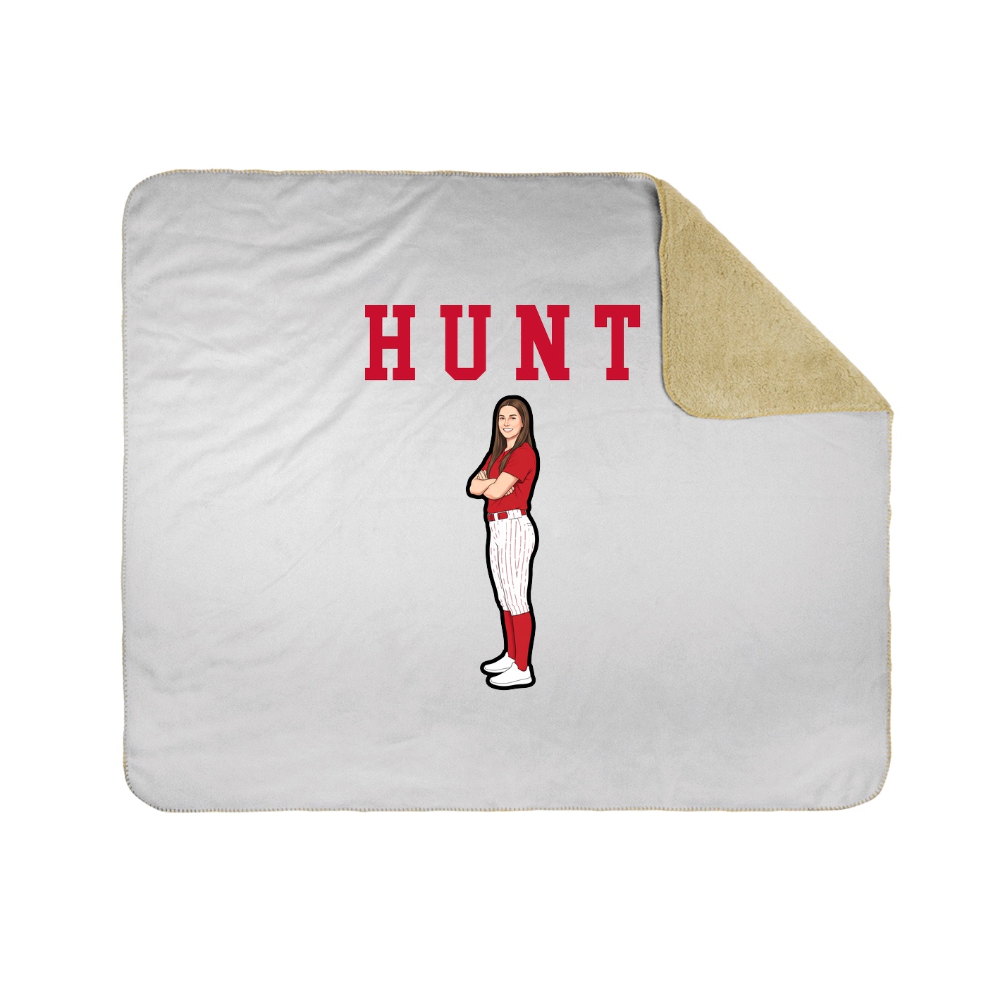 Throw Blanket — Shirsey in White
