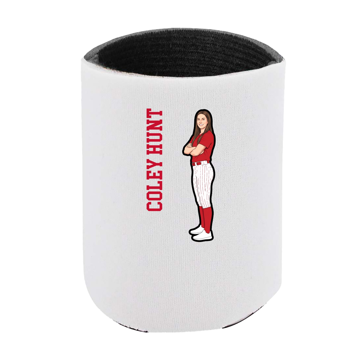 Can Holder — Name Vertical in White
