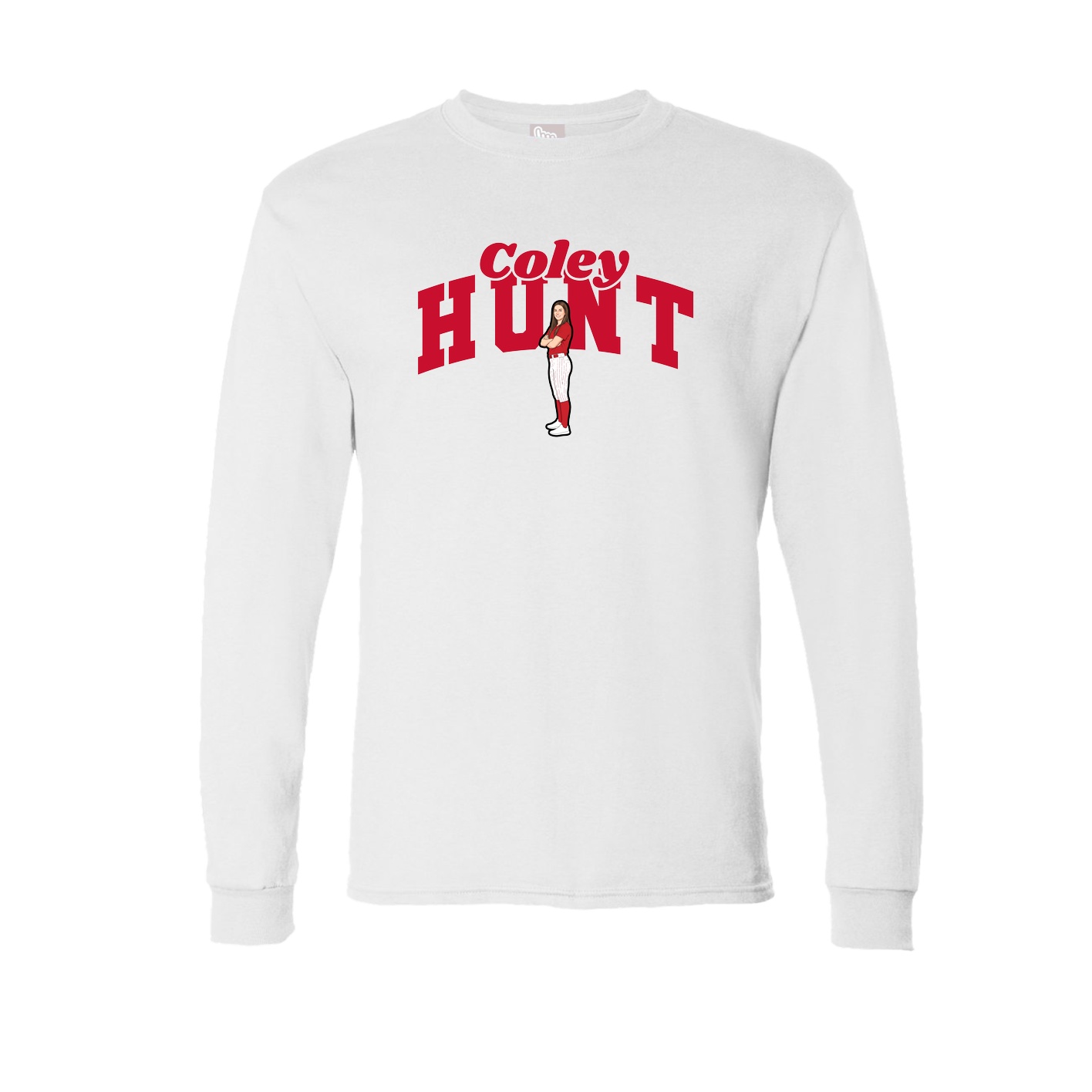 Long Sleeve Tee — Signature Arch in White