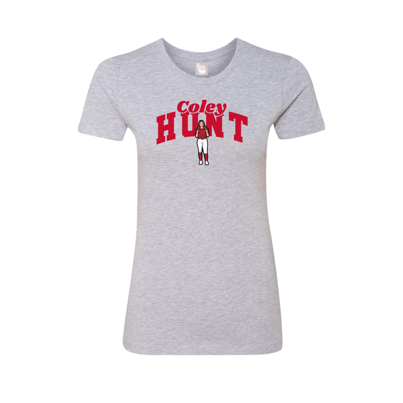Womens Tee — Signature Arch in Grey