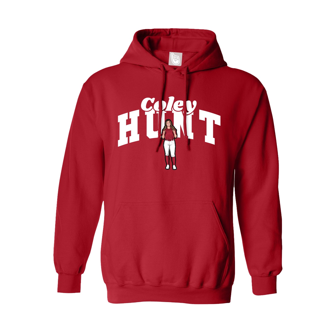 Hoodie — Signature Arch in Red