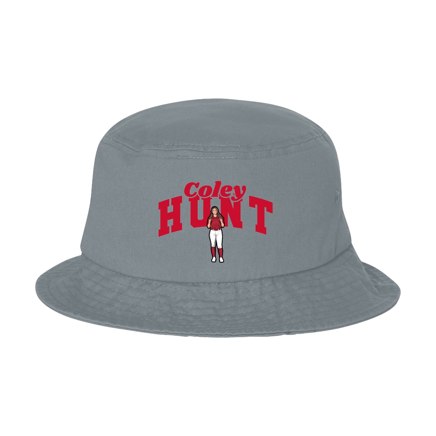Bucket Cap — Signature Arch in Grey