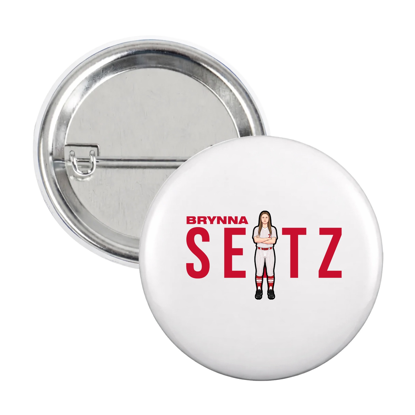 Game Day Button — Player Name in White