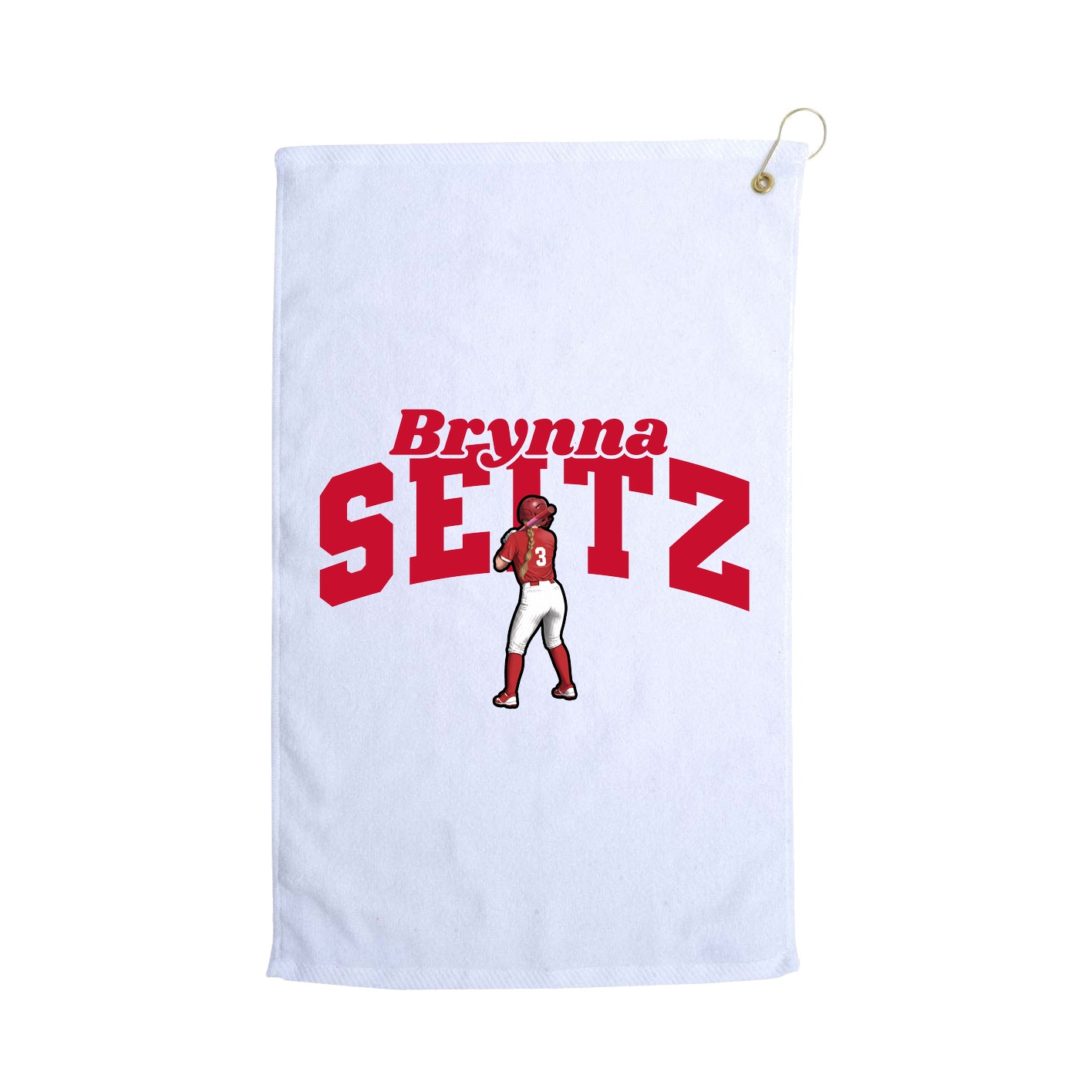Golf Towel — Signature Arch in White
