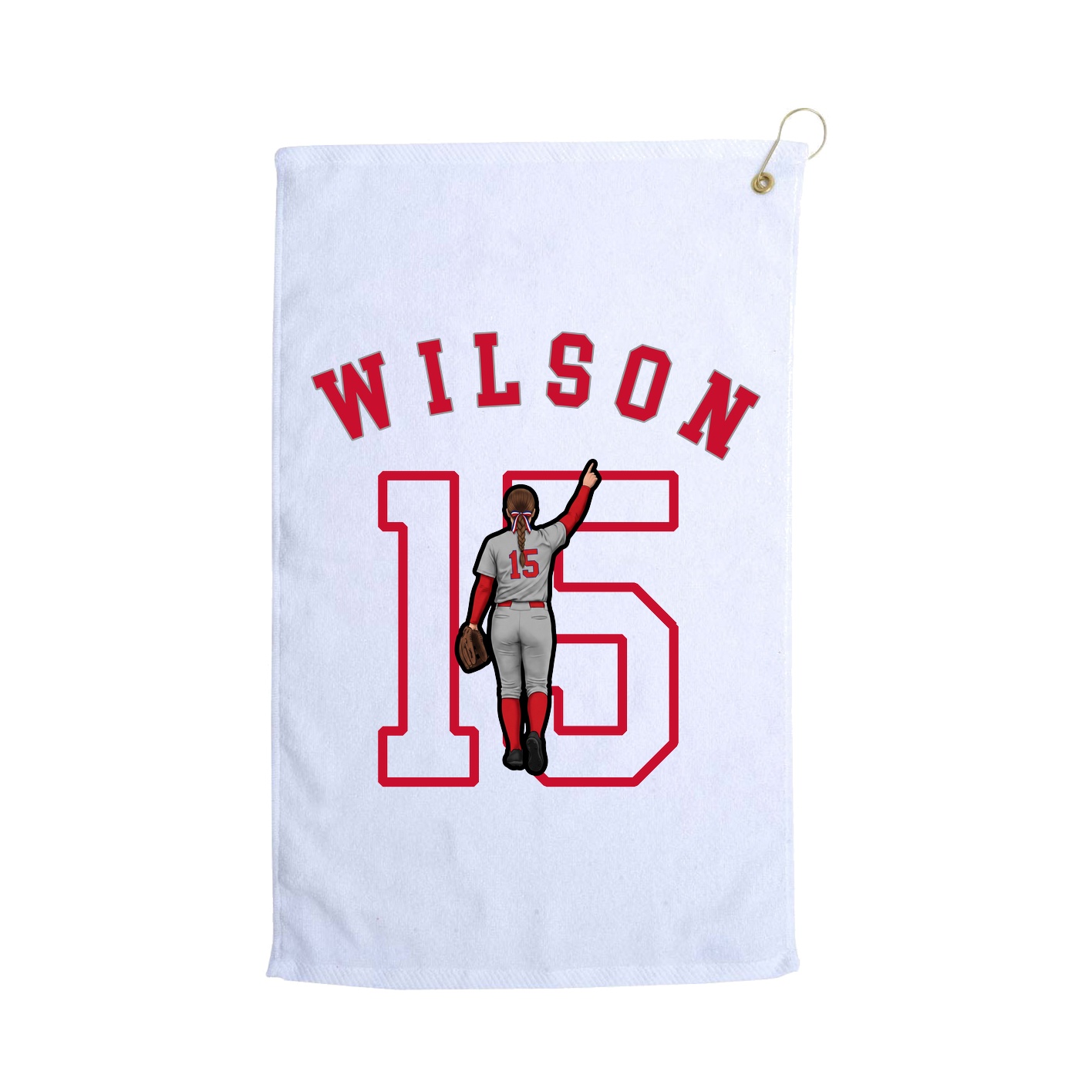 Golf Towel — Shirsey Arch in White
