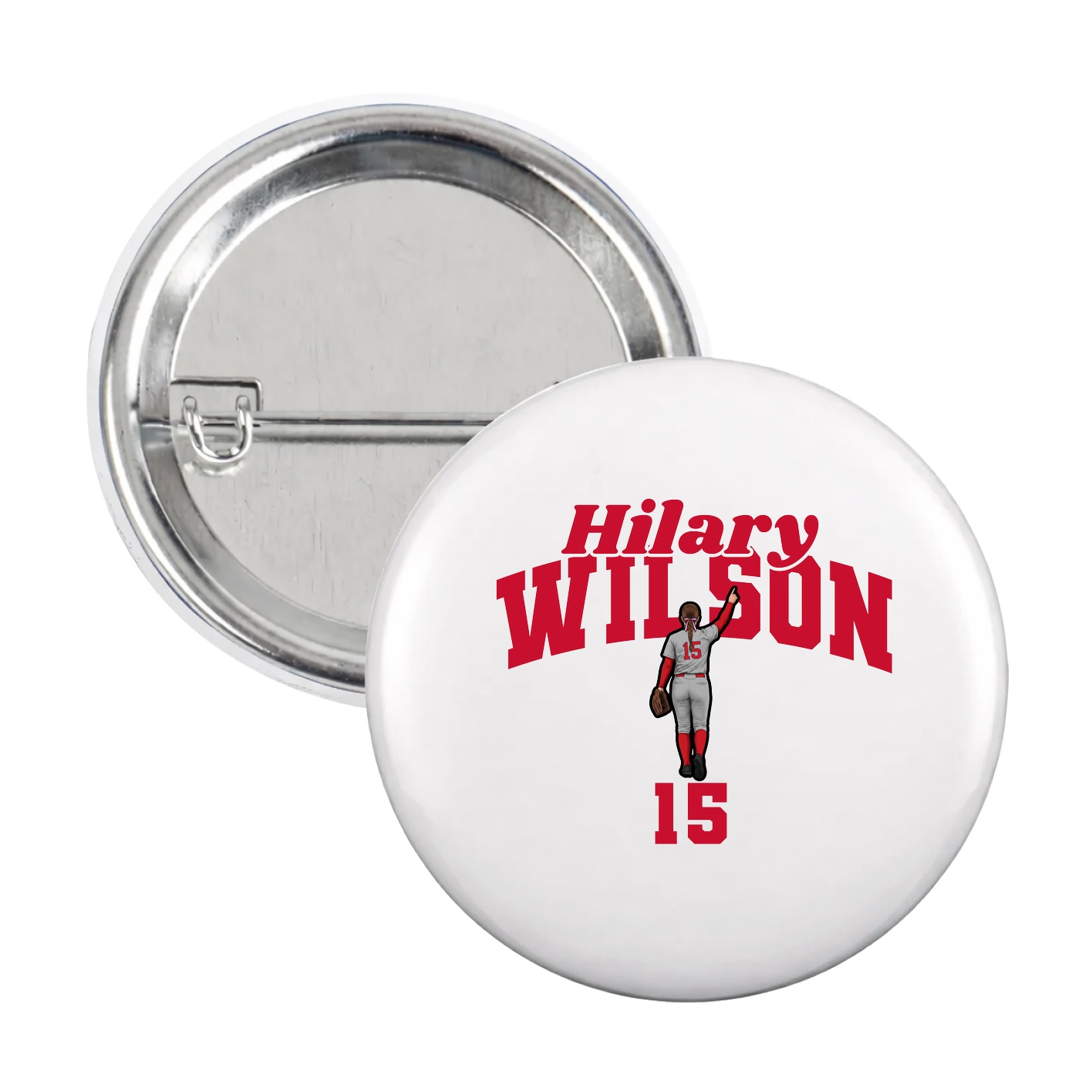 Game Day Button — Signature Arch in White