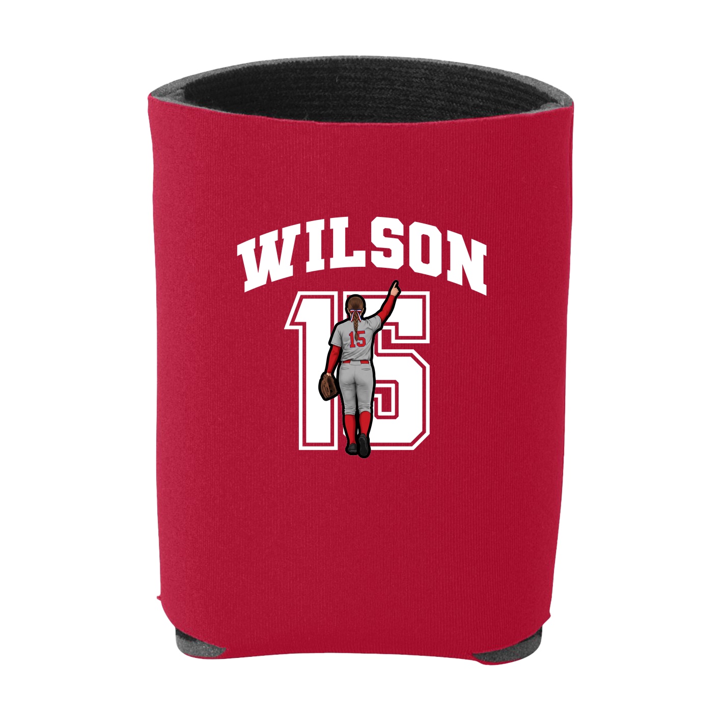 Can Holder — Number in Red