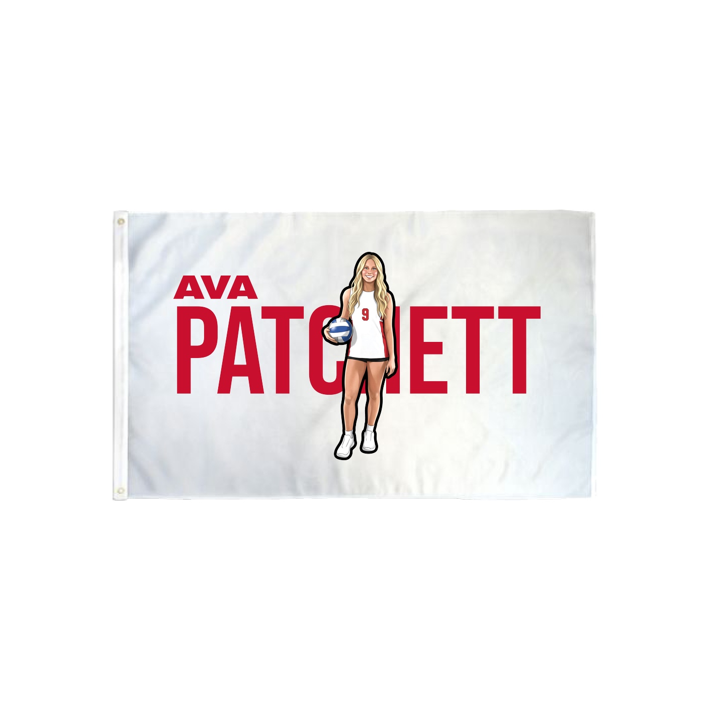 3x5 Flag — Player Name in Classic