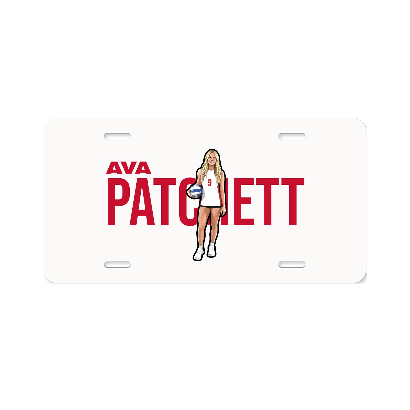 License Plate — Player Name in Classic