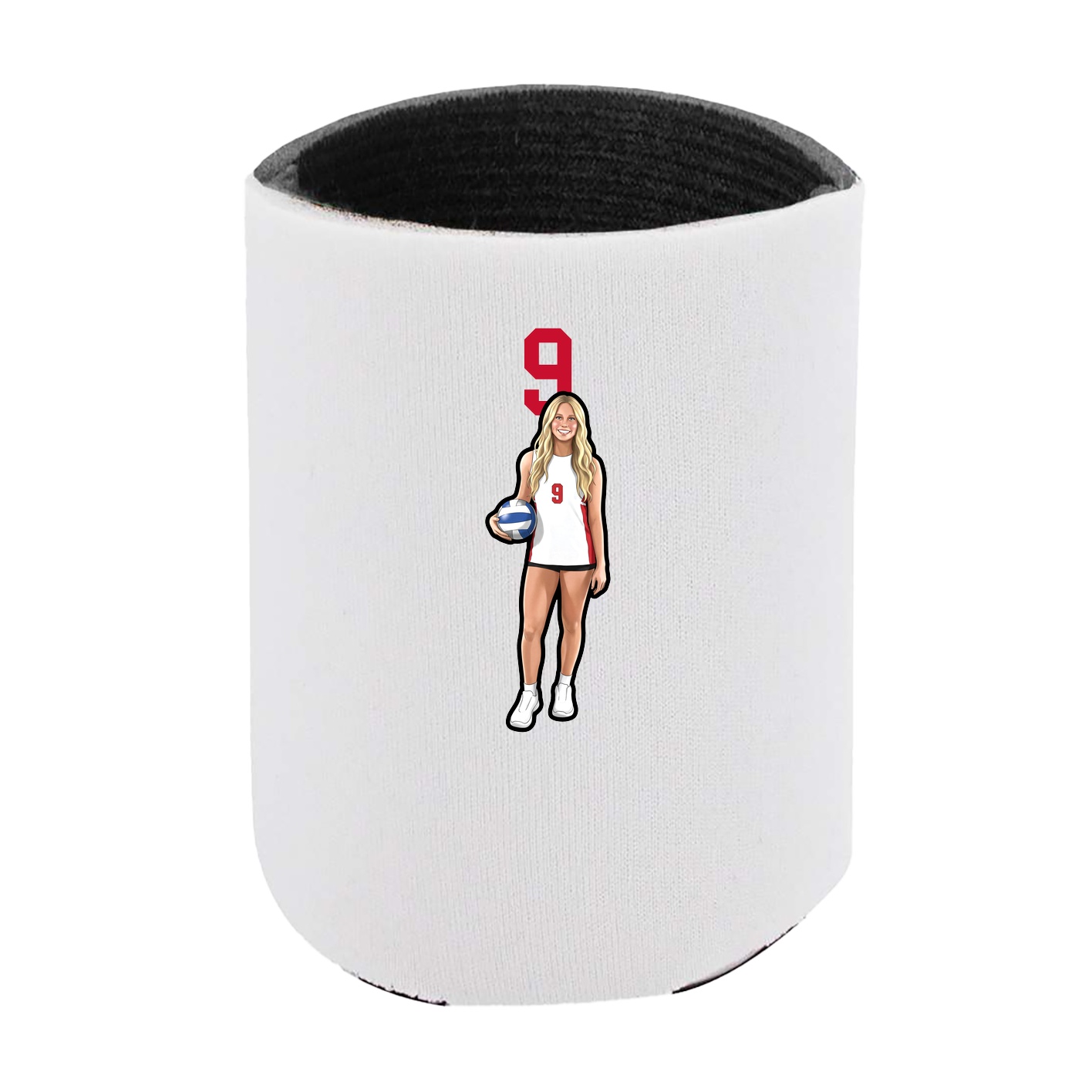 Can Holder — Number Top in White