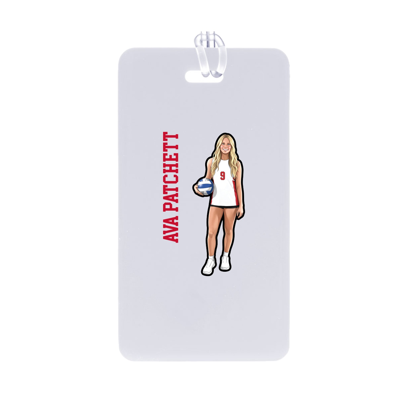 Bag Tag — Name Vertical in Classic