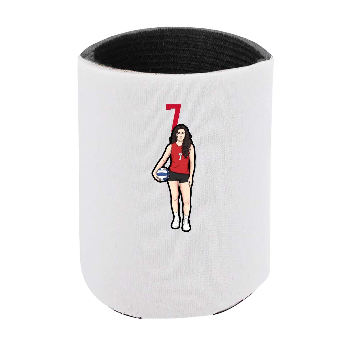 Can Holder — Number Top in White
