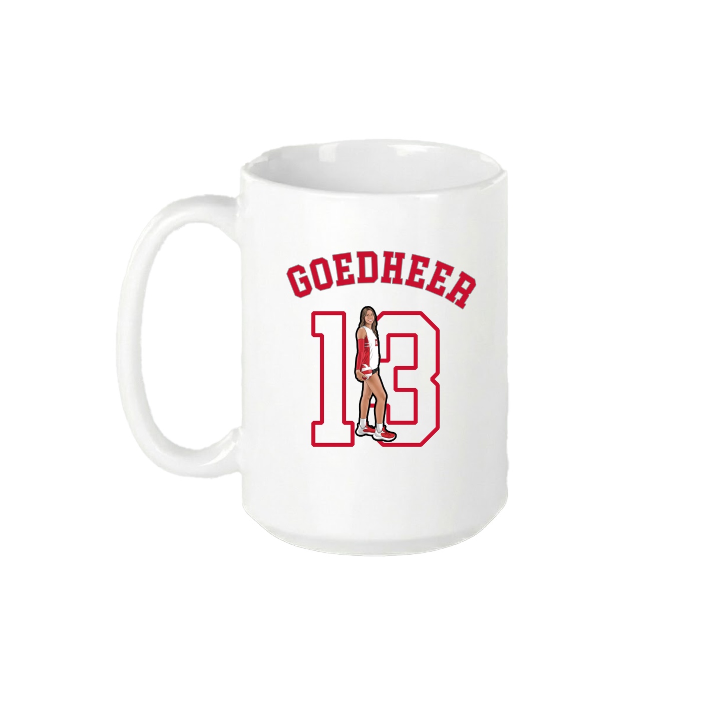 15oz Coffee Mug — Shirsey Arch in White