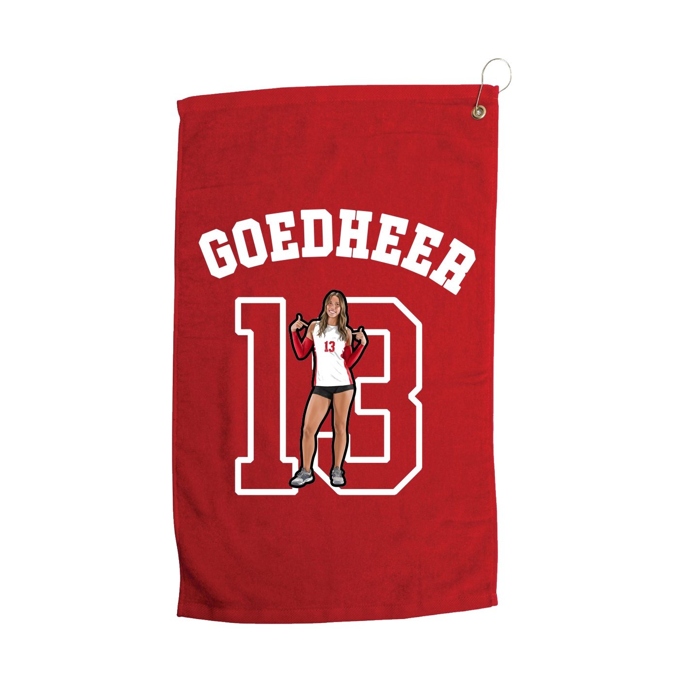 Golf Towel — Shirsey Arch in Red