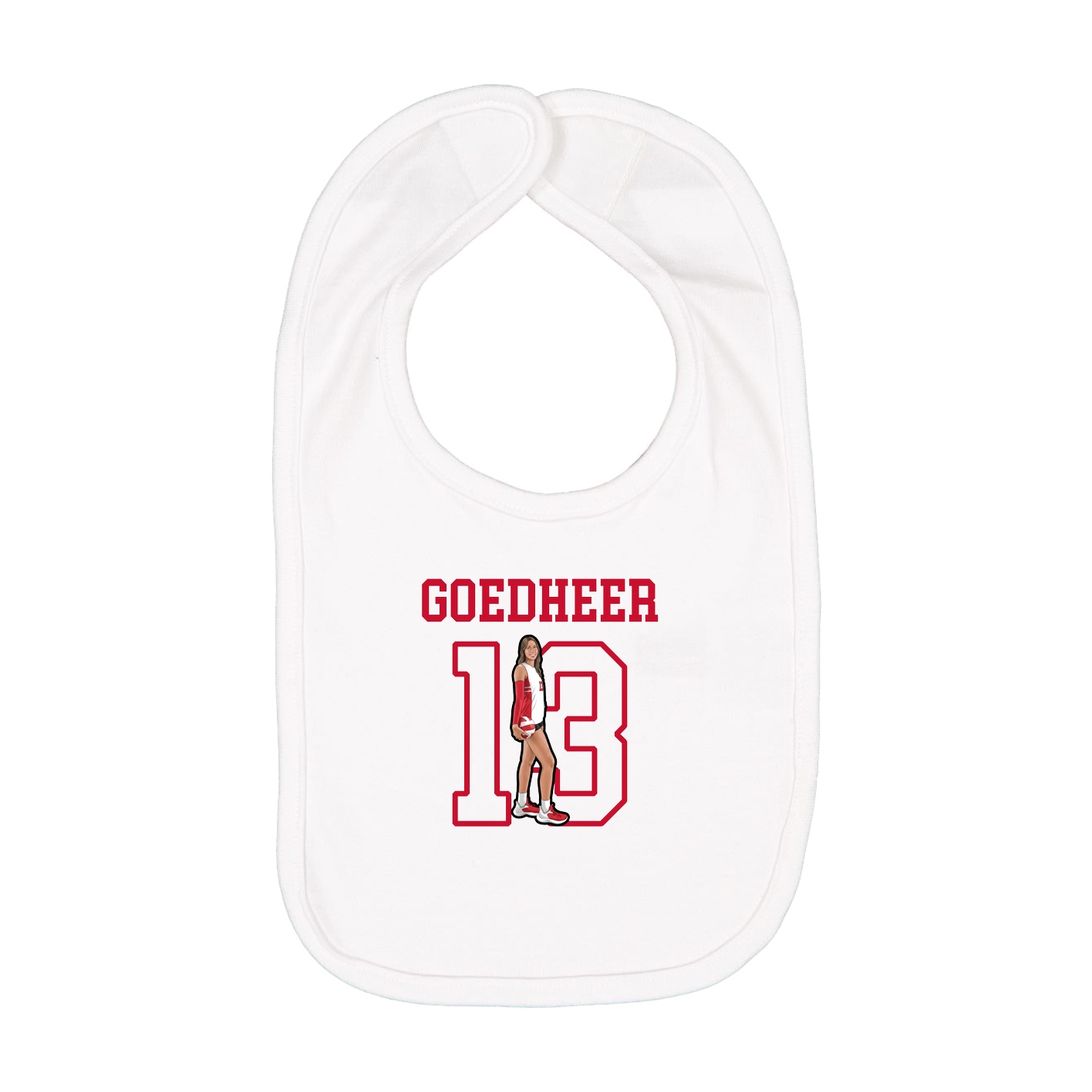 Infant Bib — Shirsey in White