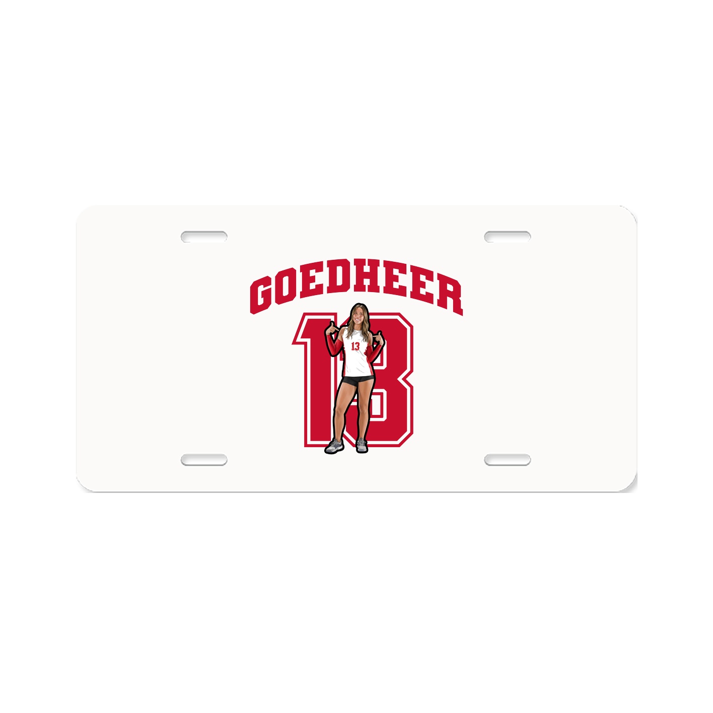 License Plate — Number in Classic