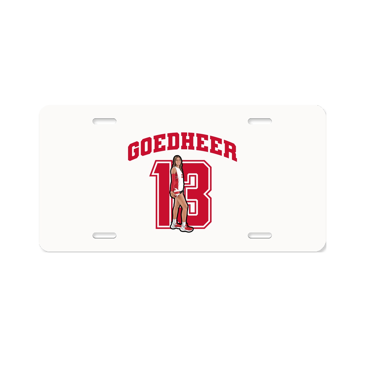 License Plate — Number in Classic