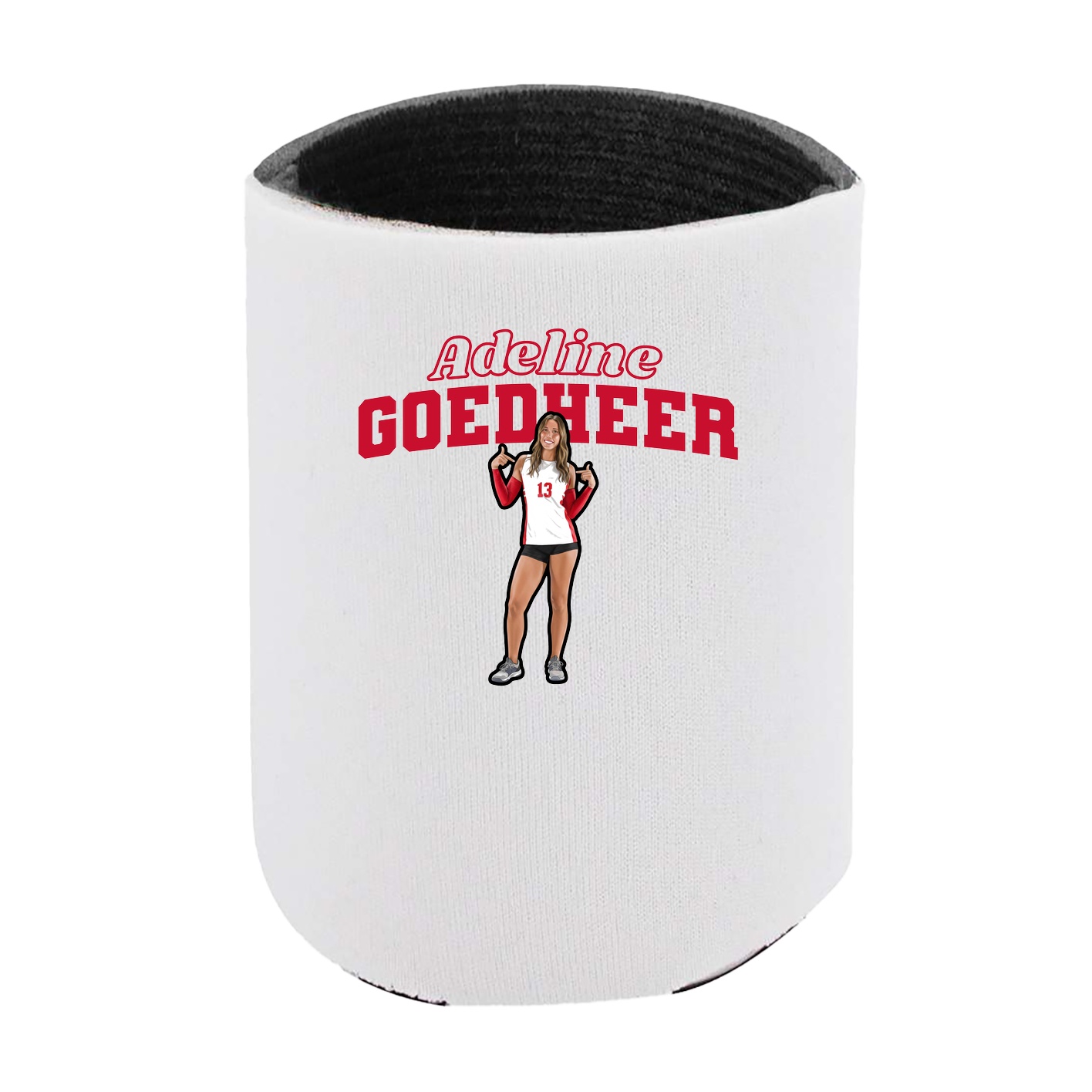 Can Holder — Name Arch in White