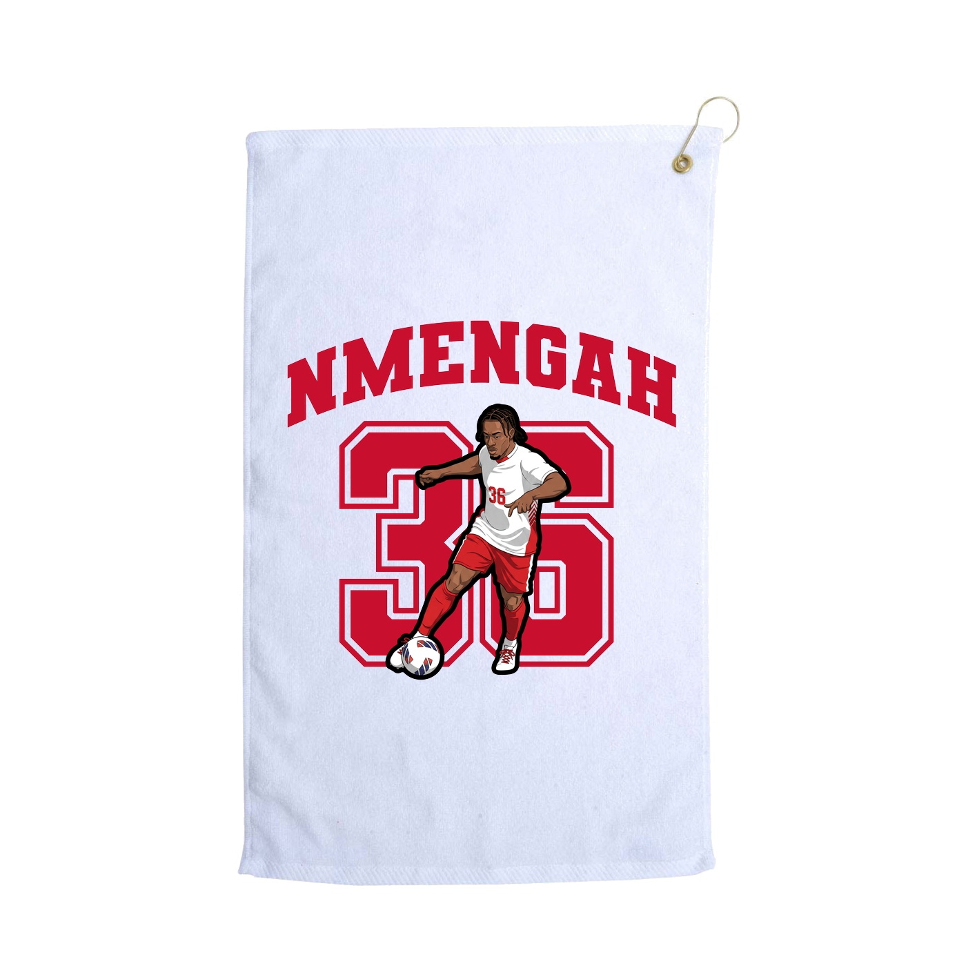 Golf Towel — Number in White