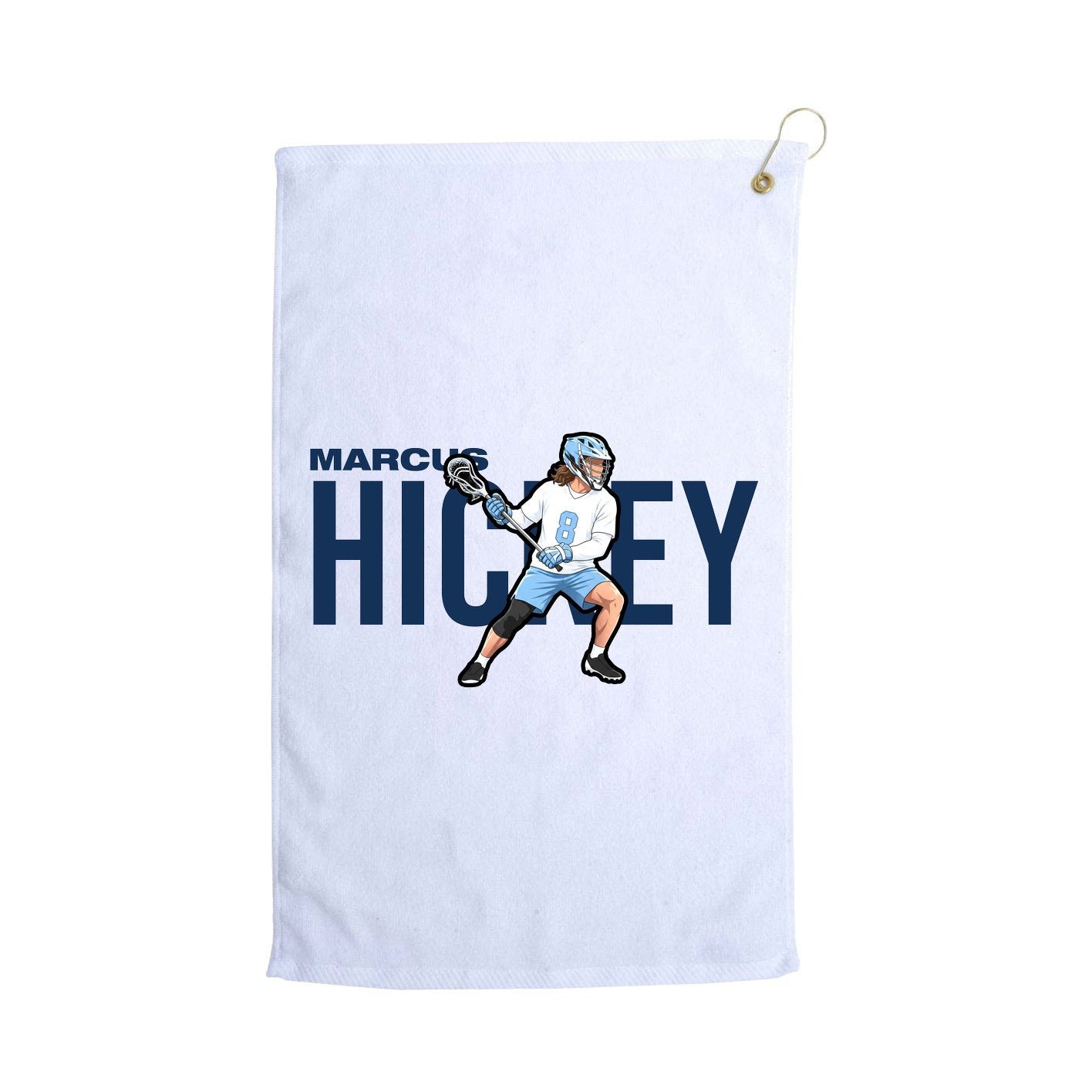 Golf Towel — Player Name in White