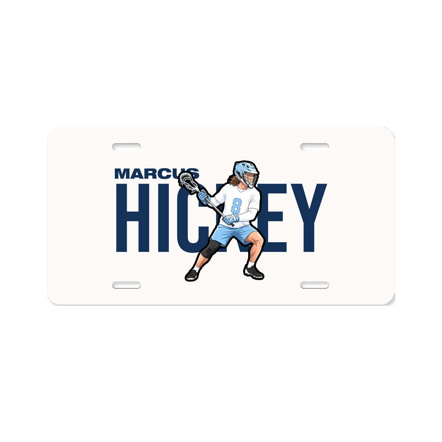 License Plate — Player Name in Classic