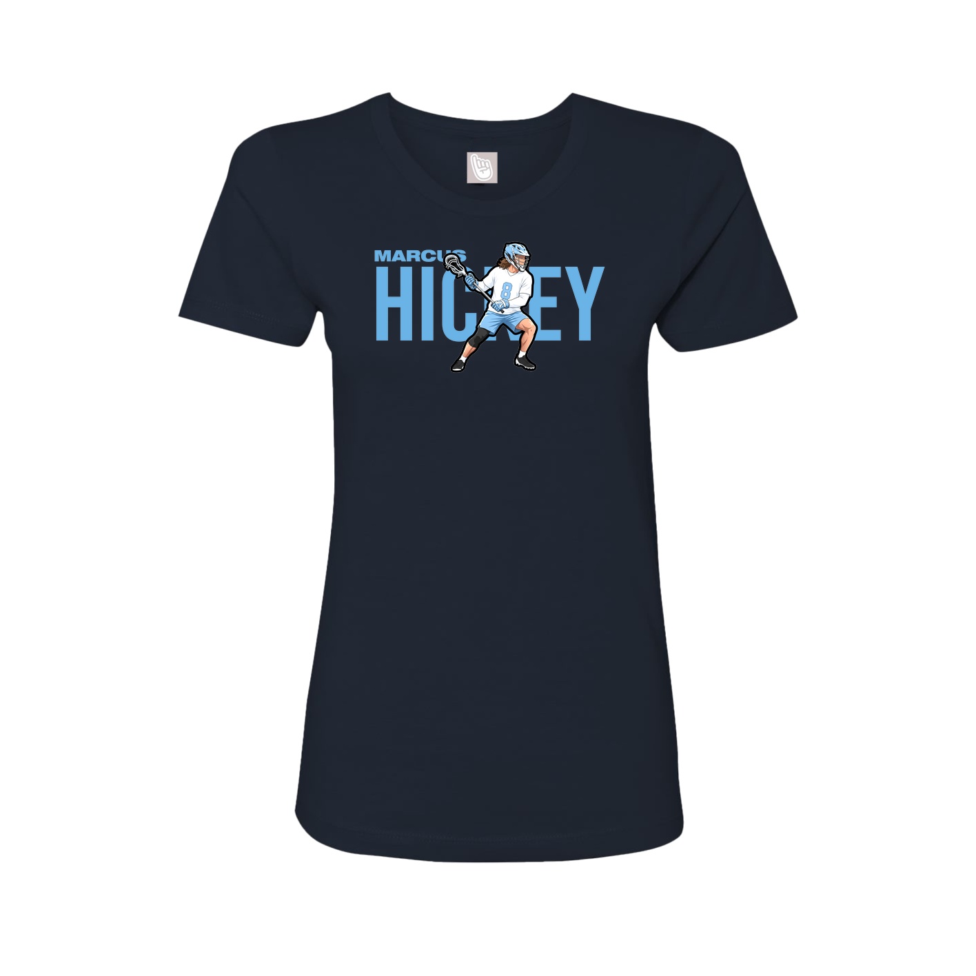 Womens Tee — Player Name in Navy