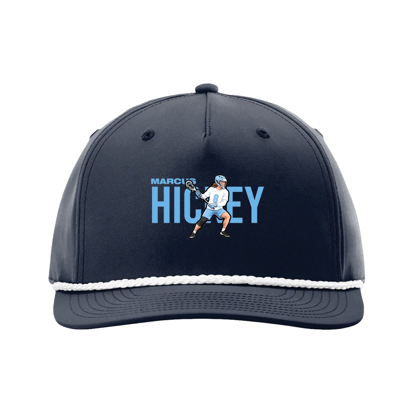 Five-Panel Classic Rope Cap — Player Name in Navy