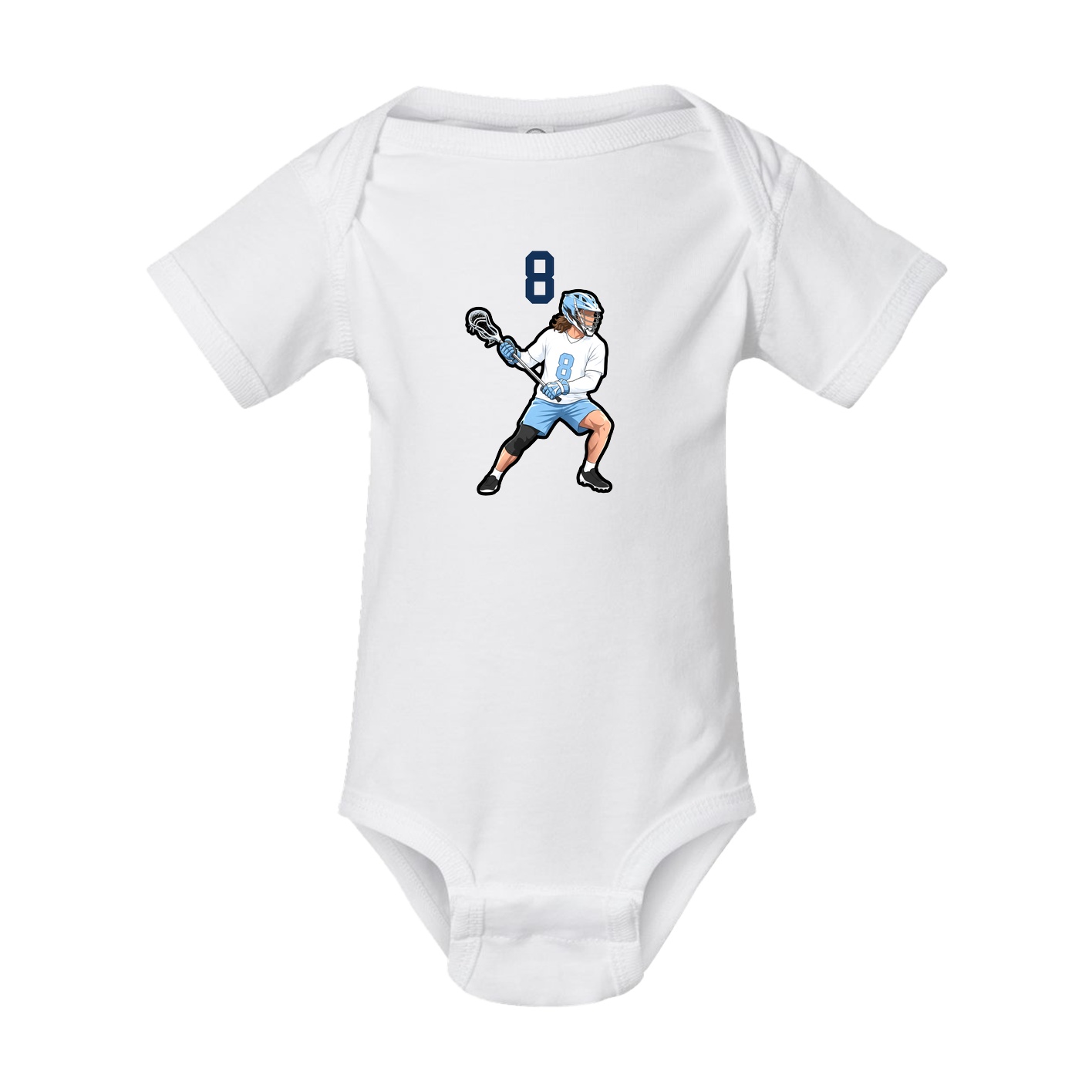 Baby Onesie — Number Top in White