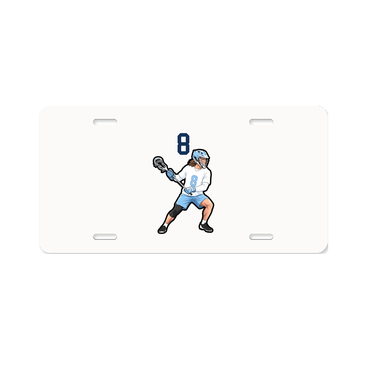 License Plate — Number Top in Classic