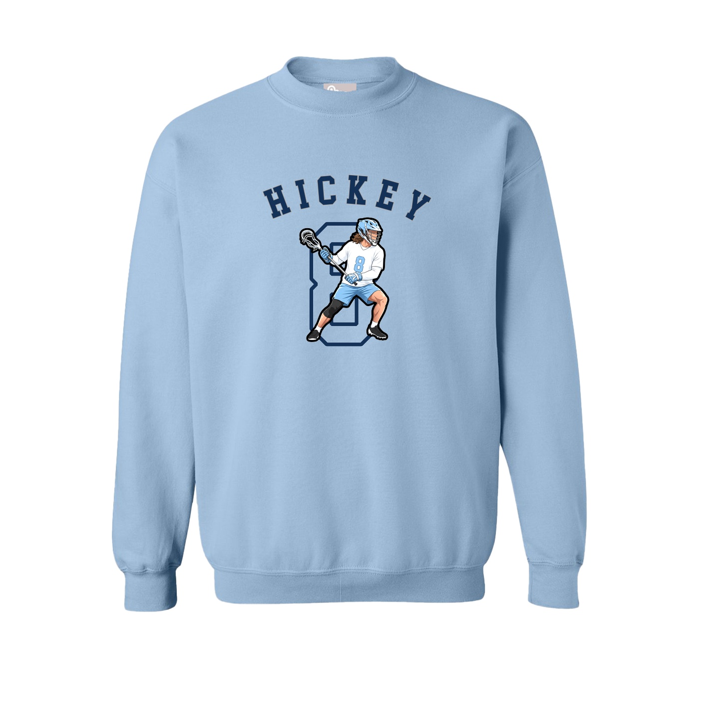 Fleece Crew — Shirsey Arch in Light Blue