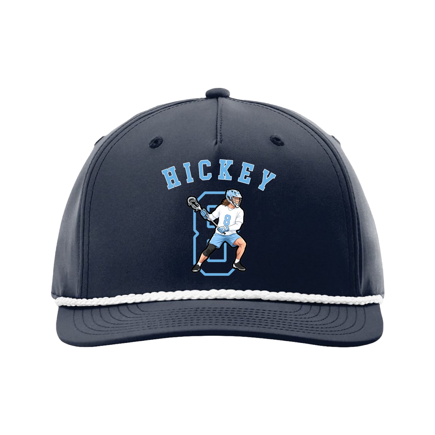 Five-Panel Classic Rope Cap — Shirsey Arch in Navy