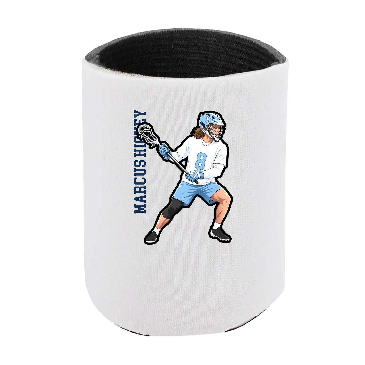 Can Holder — Name Vertical in White