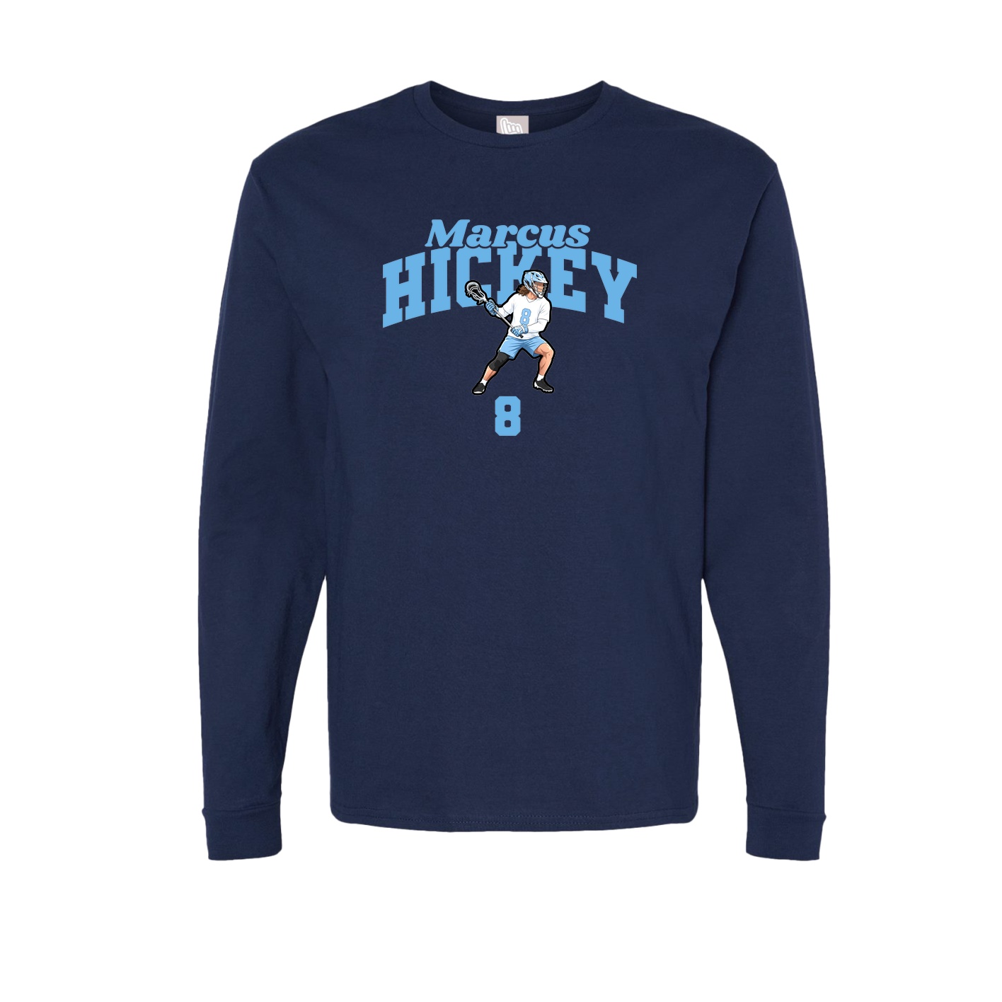 Long Sleeve Tee — Signature Arch in Navy