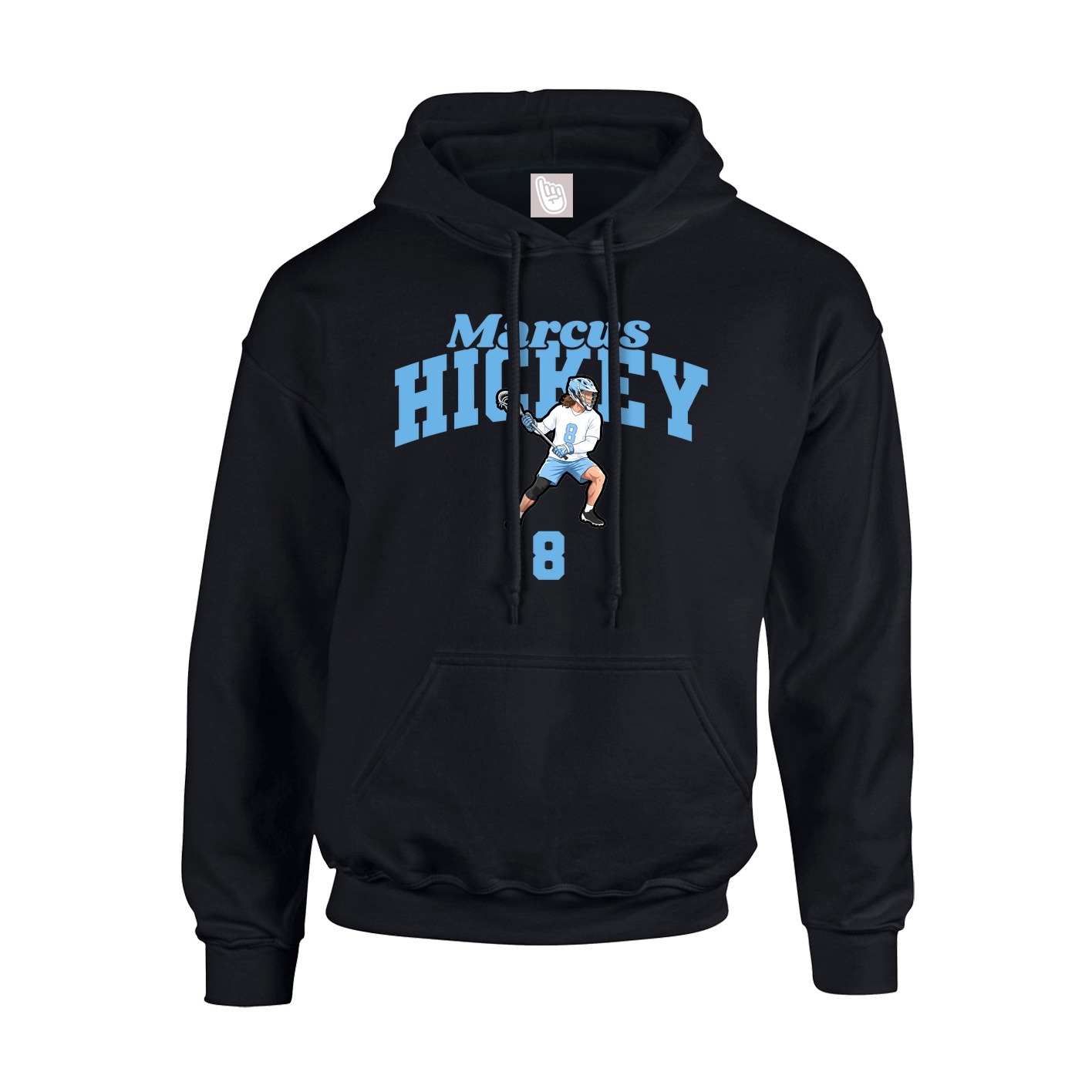 Youth Hoodie — Signature Arch in Black