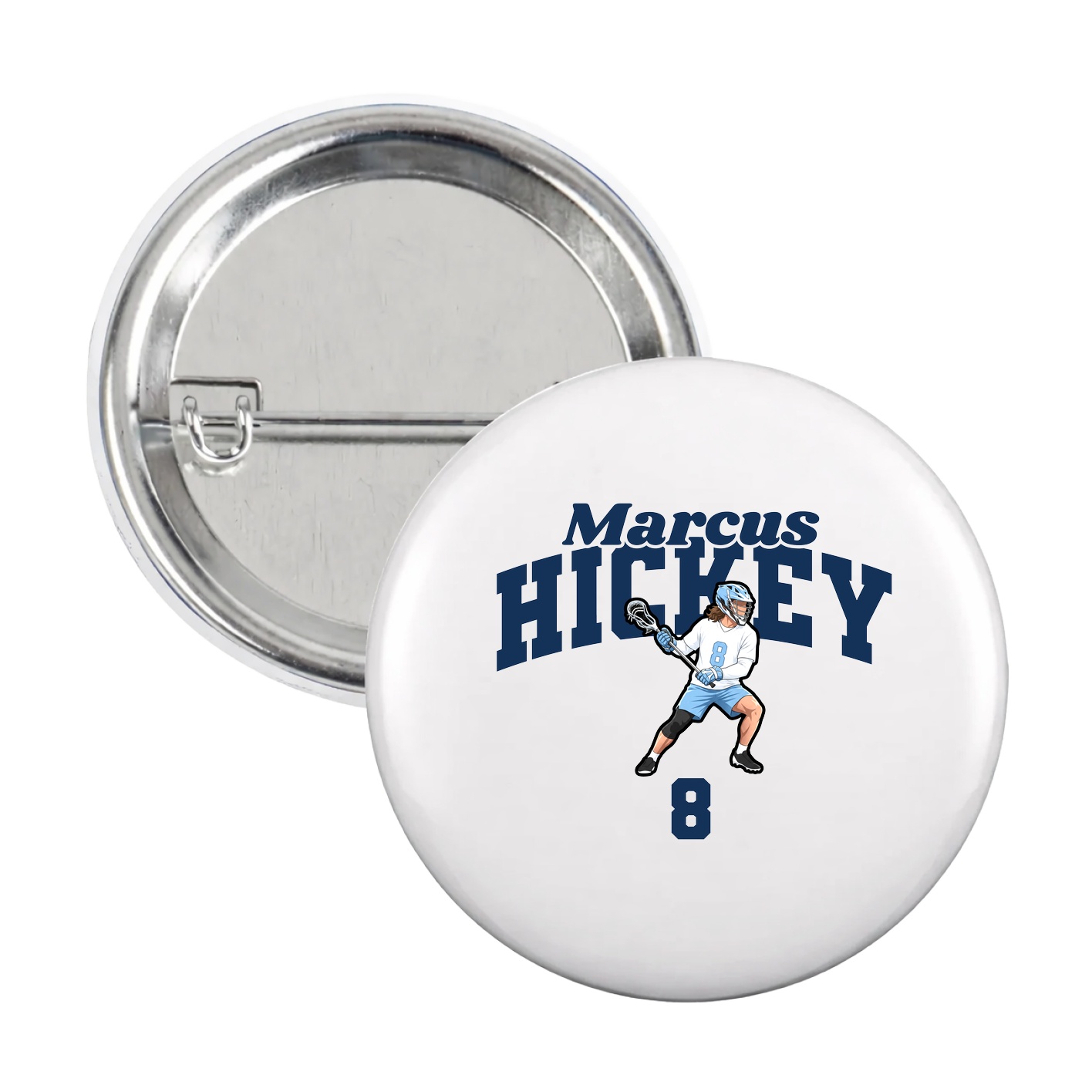 Game Day Button — Signature Arch in White