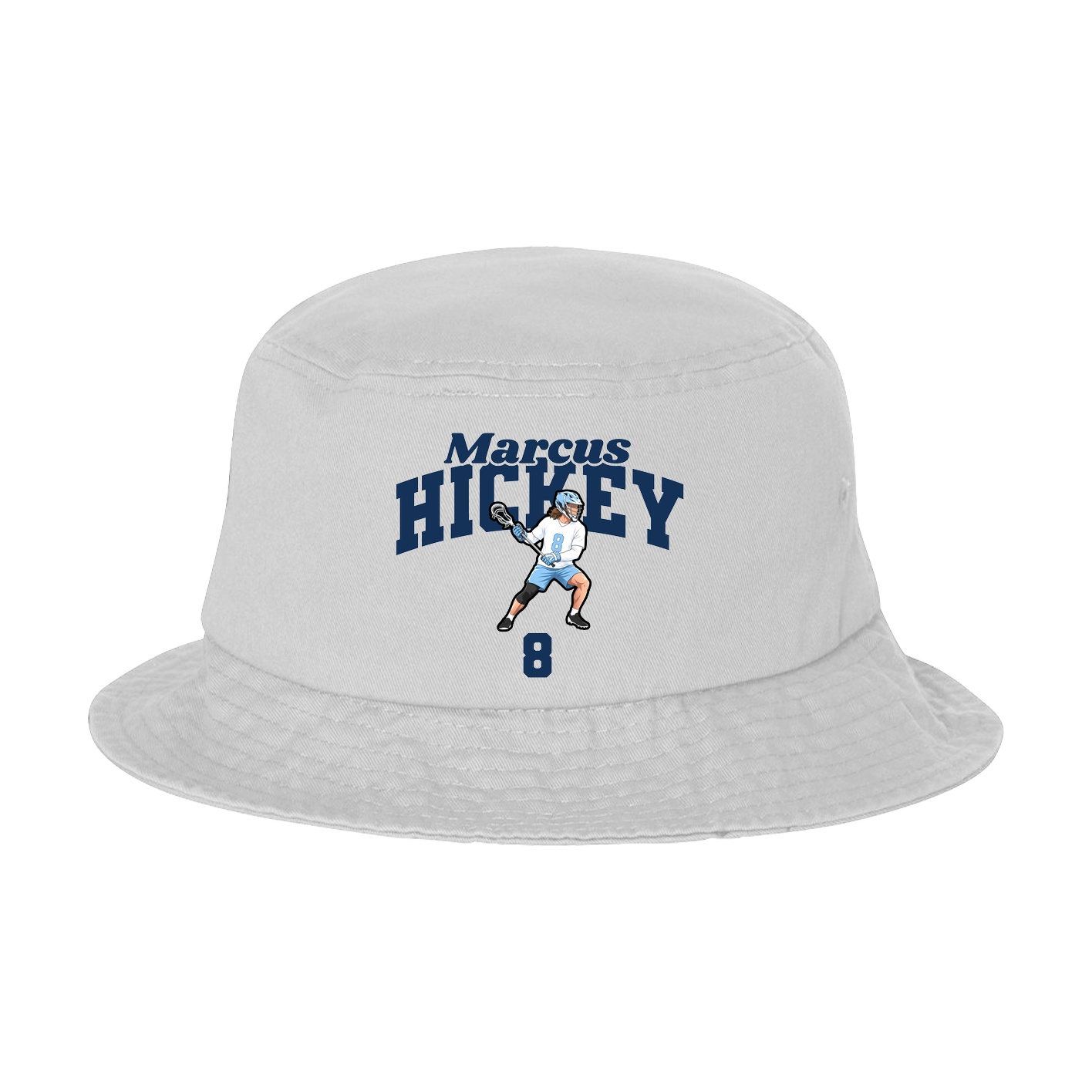 Bucket Cap — Signature Arch in White