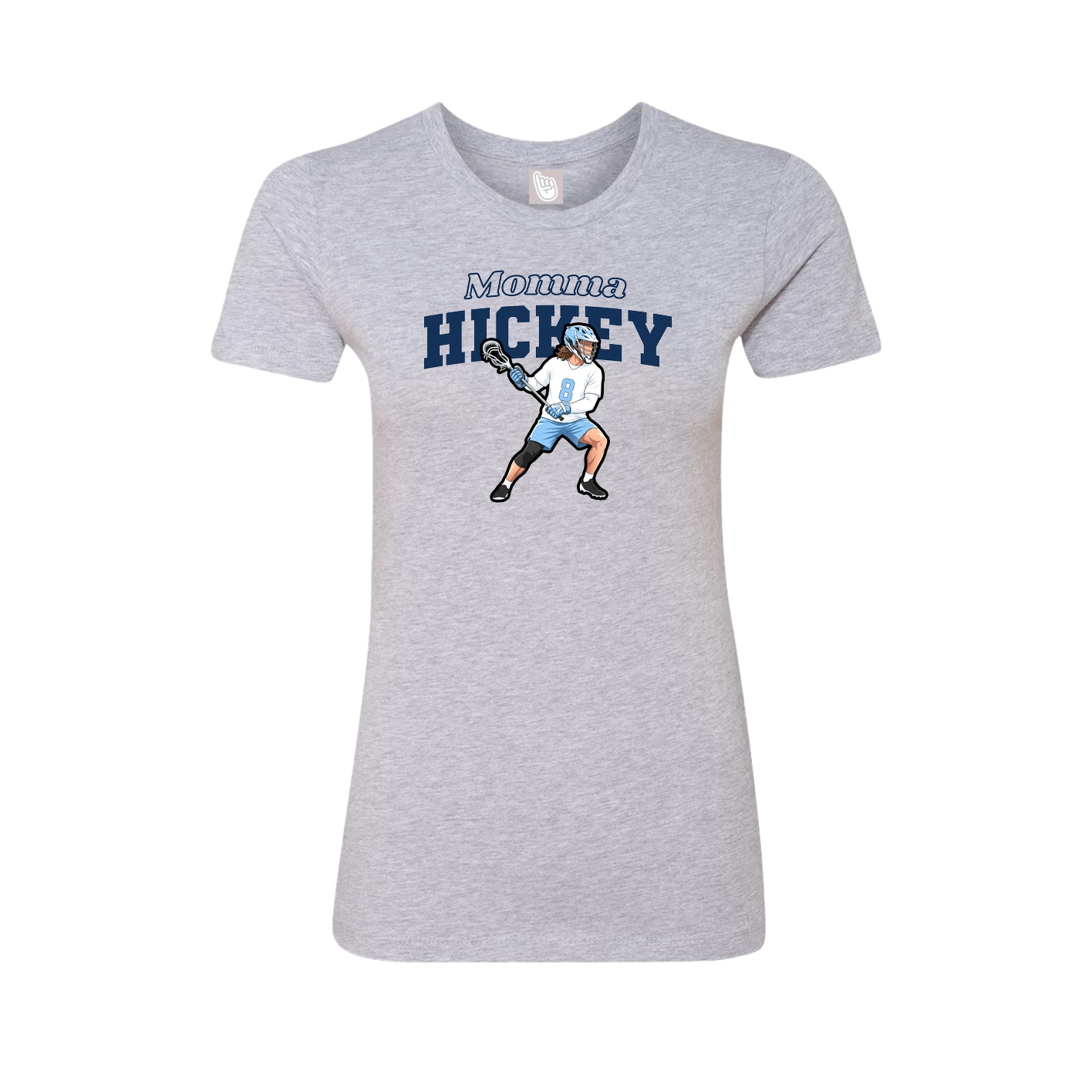 Womens Tee — Mothers Day Block in Grey