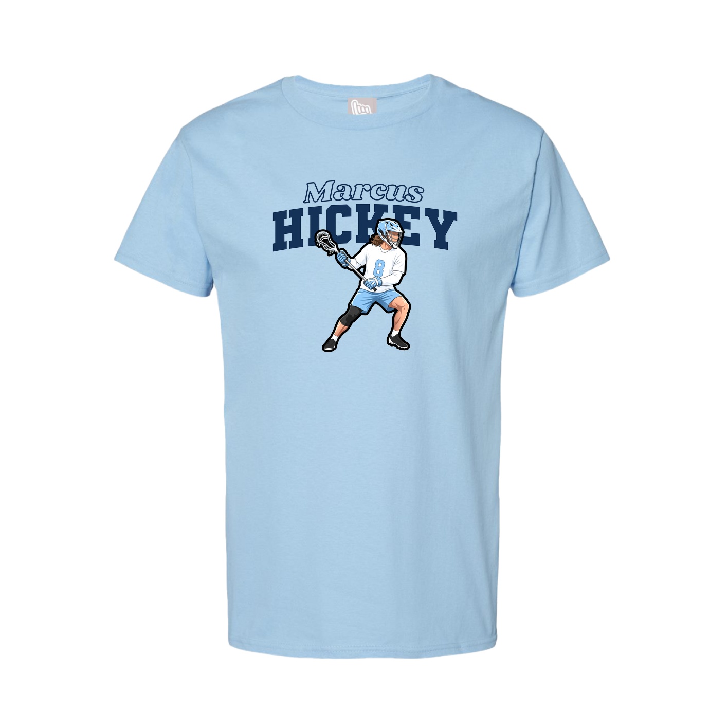 Tee — Name Arch in Light Blue