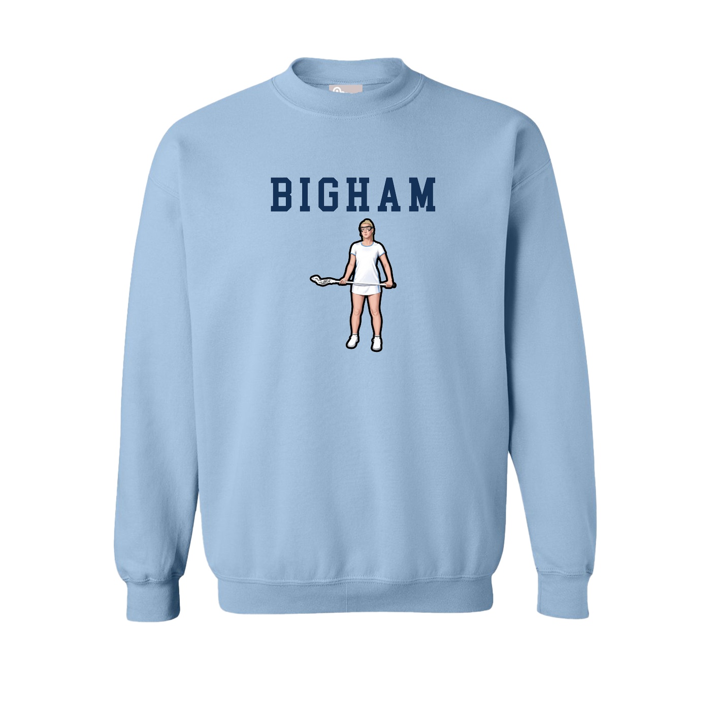 Fleece Crew — Shirsey in Light Blue