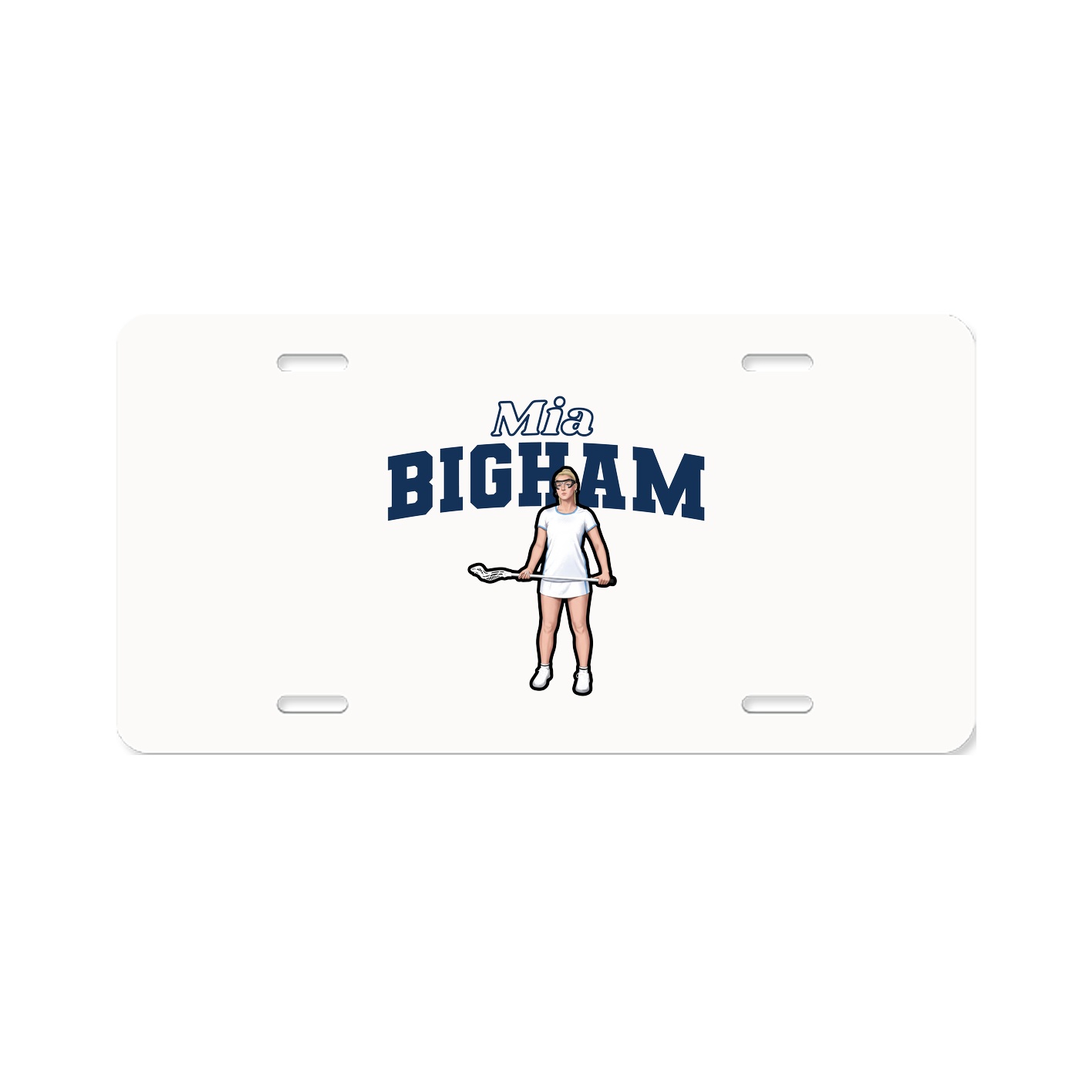 License Plate — Name Arch in Classic
