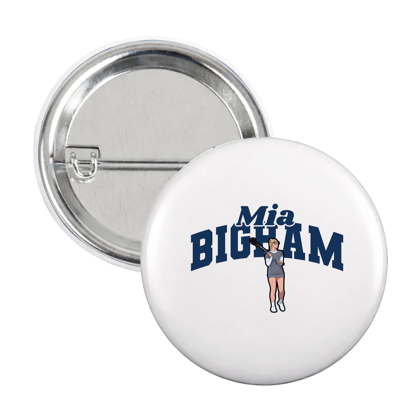 Game Day Button — Signature Arch in White