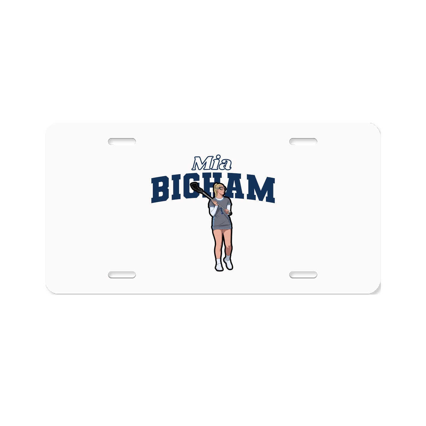 License Plate — Name Arch in Classic