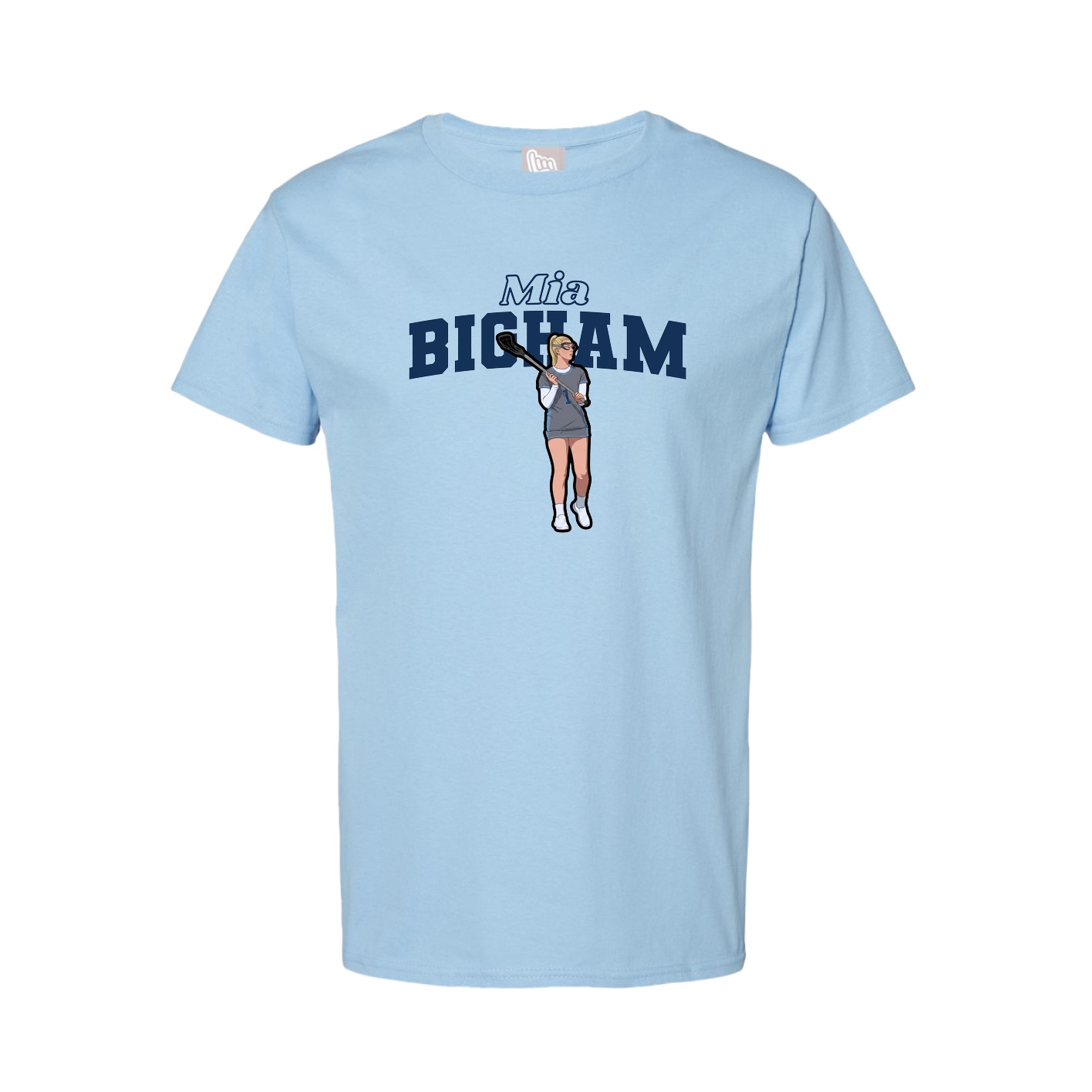 Tee — Name Arch in Light Blue