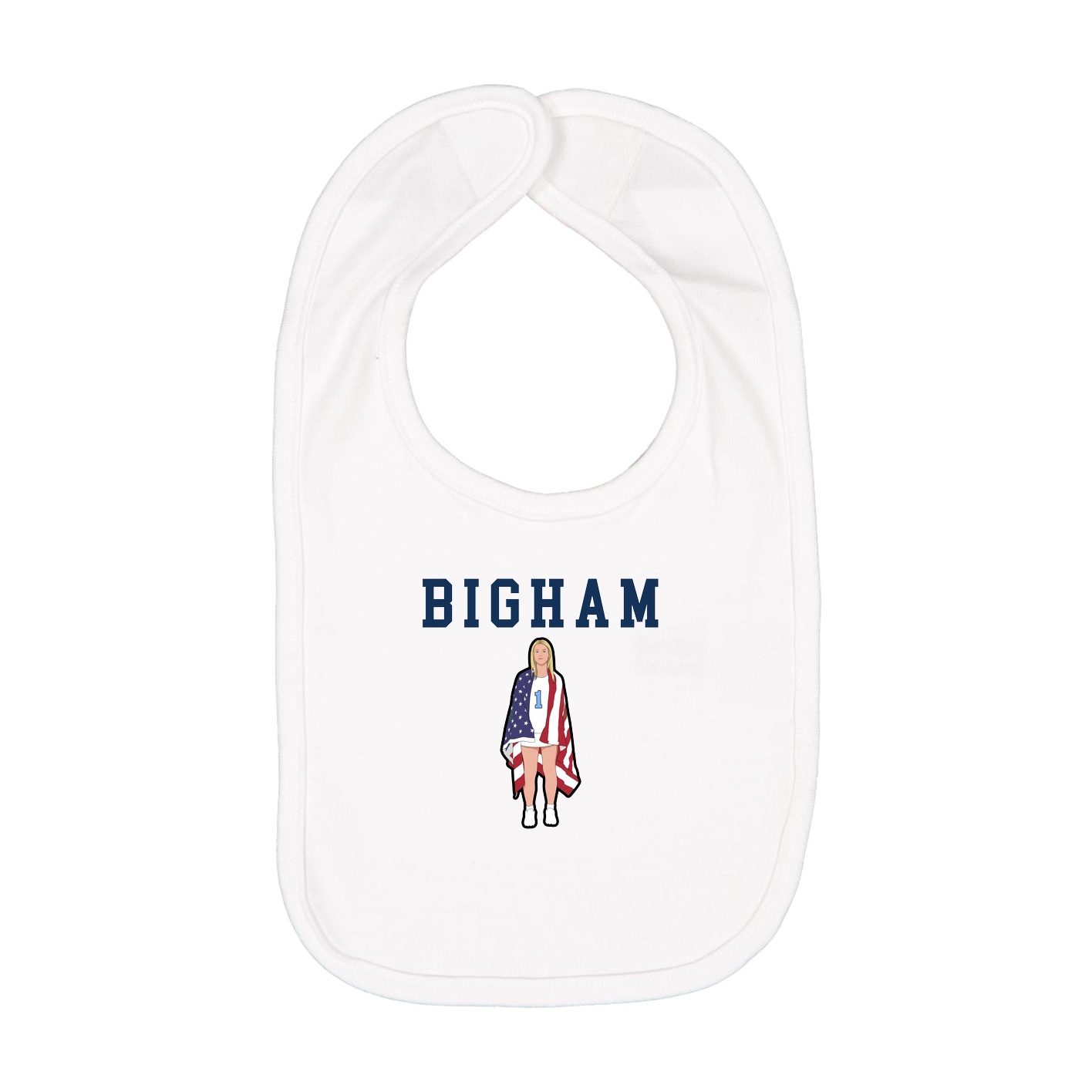 Infant Bib — Shirsey in White