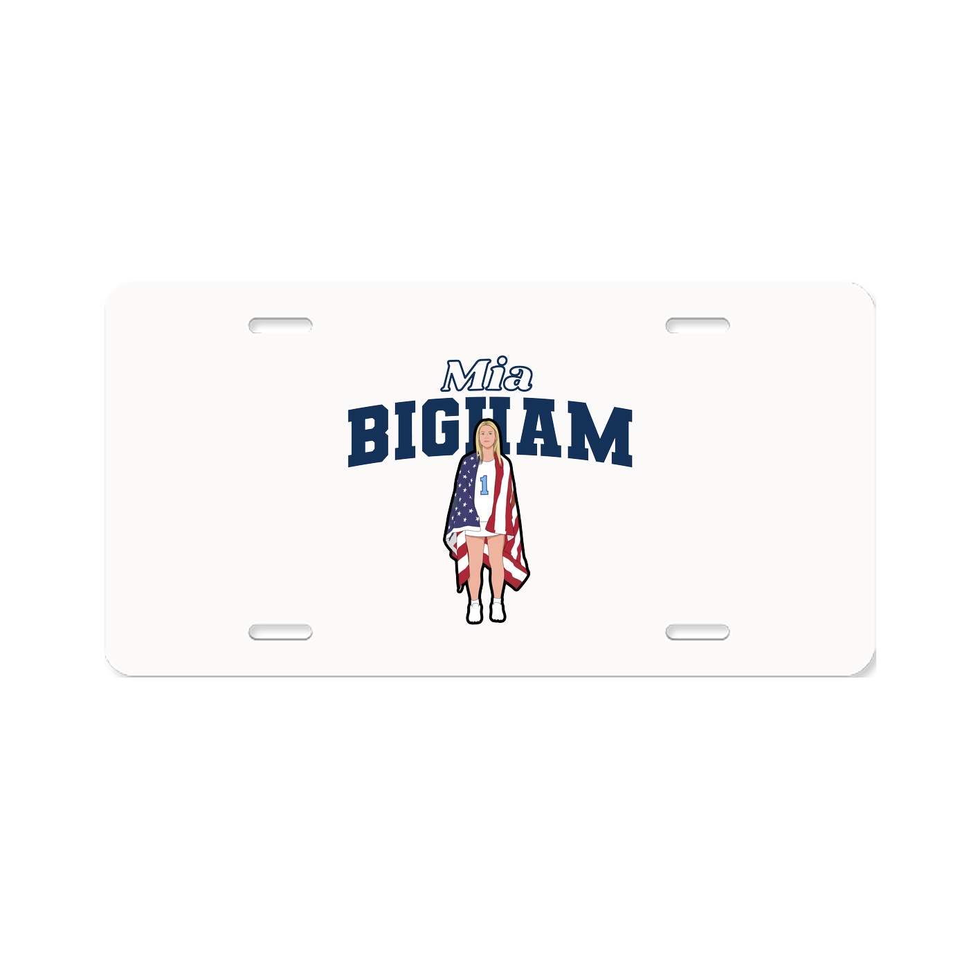 License Plate — Name Arch in Classic