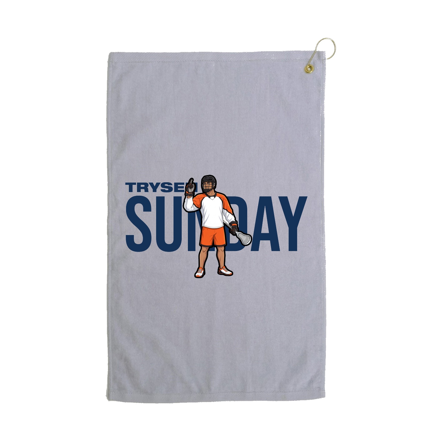 Golf Towel — Player Name in Grey