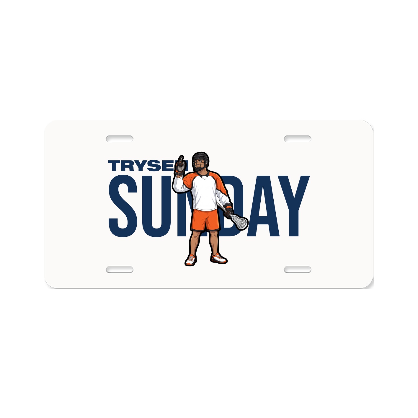 License Plate — Player Name in Classic