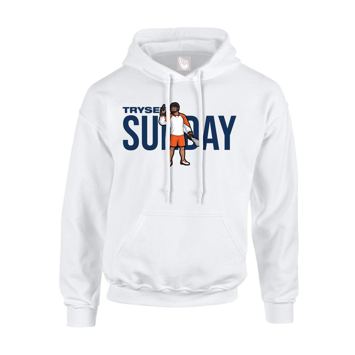 Youth Hoodie — Player Name in White