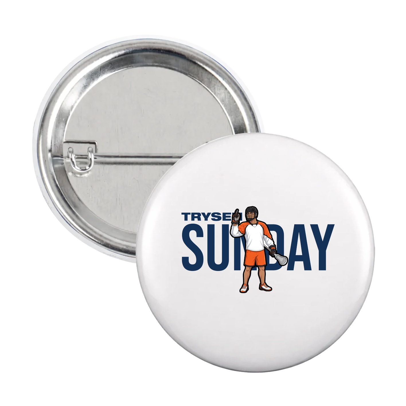 Game Day Button — Player Name in White