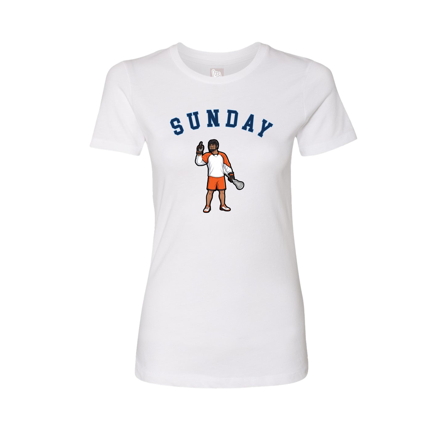 Fitted Women's Tee — Shirsey Arch in White